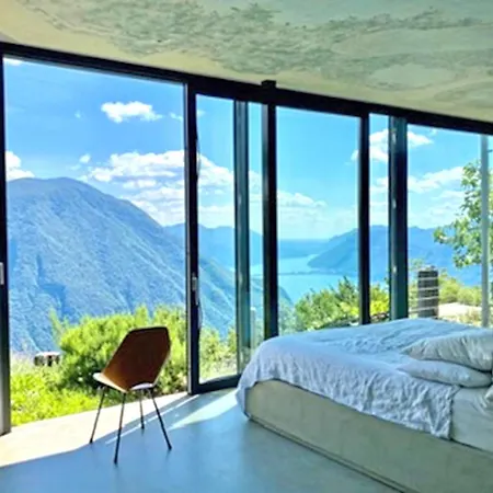 Apartment Skyline Bre With Private Pool - Happy Lugano