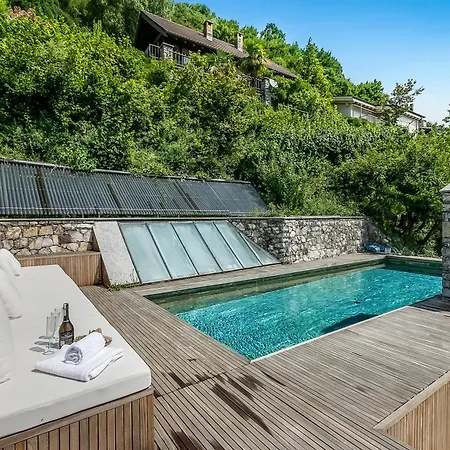 Skyline - Pool - Lakeview - Privacy - Happy Apartment Lugano